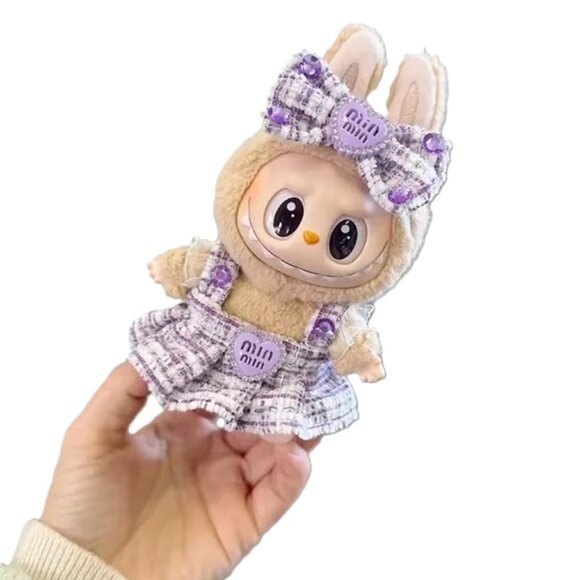 Labubu Designer Clothing Outfit Dress Purple Clothes Accessories - Picture 1 of 4